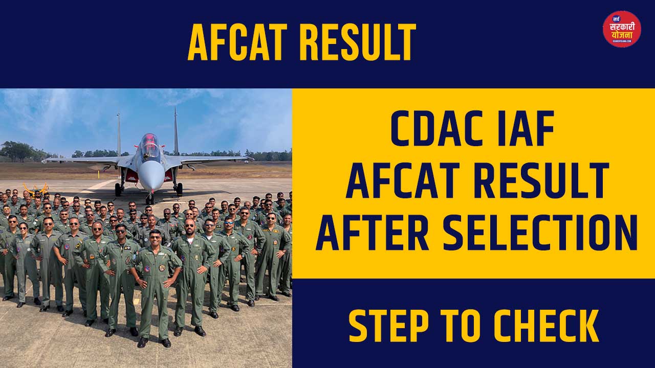 CDAC AFCAT 01 2025 Result Declared @ afcat.cdac.in; Direct link here